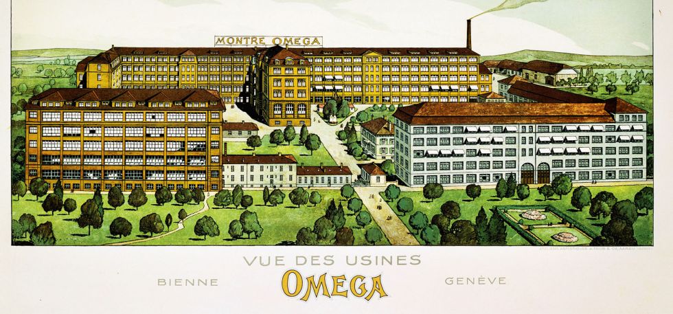 Główna fabryka Omegi (początek XX wieku)