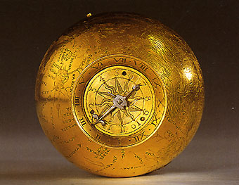 Francuski zegar z sygnaturą "Jacques de la Garde 1551" (źródło: Louvre Museum) 