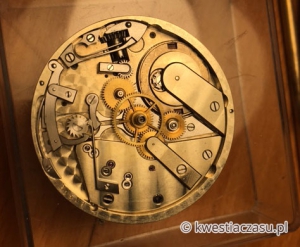 Mechanizm zegarka kieszonkowego z komplikacją "rattrapante"